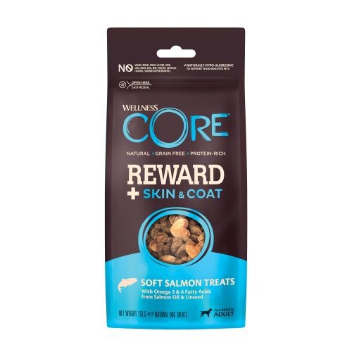 Wellness Core Reward+ Dog Treats for Skin & Coat with Salmon 170g