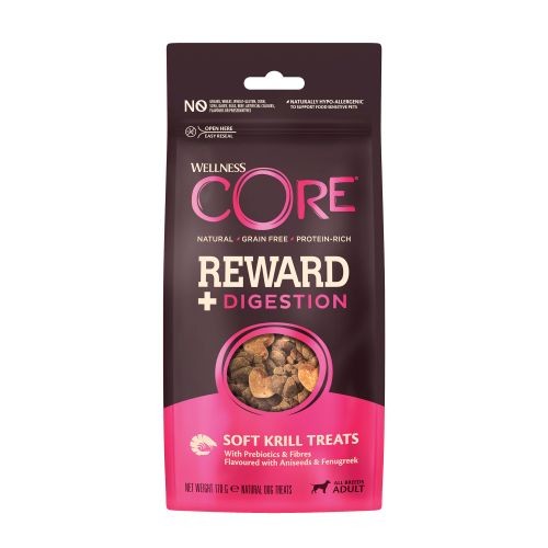 Wellness Core Reward+ Digestion Dog Treats with Krill 170g