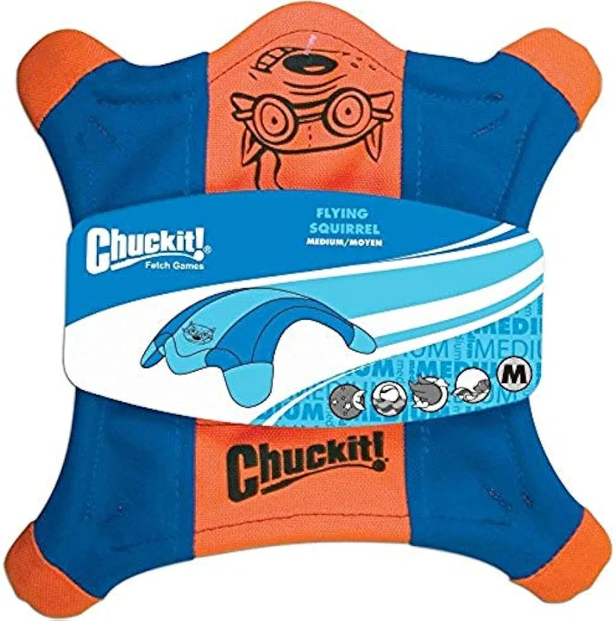 Chuckit! Flying Squirrel Dog Toy Floating Disc Frisbee Lightweight