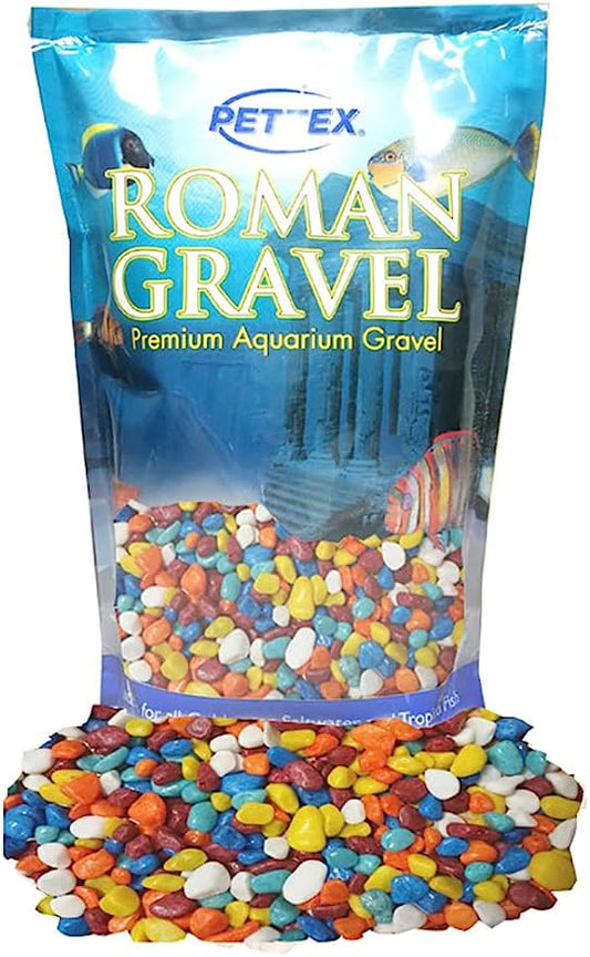 Pettex Aquatic Roman Gravel Rainbow Pebbles