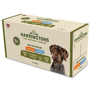 Harringtons Complete Grain Free Mixed Multipack Adult Wet Dog Food 6x150g Trays