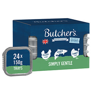Butcher's Simply Gentle Wet Adult Dog Food 24x150g Trays