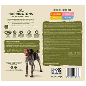 Harringtons Complete Grain Free Mixed Bumper Adult Wet Dog Food 16x400g Trays