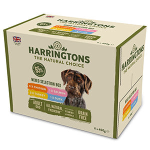 Harringtons Adult Wet Dog Food Mixed Multipack 6x400g
