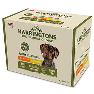 Harringtons Adult Wet Dog Food Poultry Multipack 6x400g