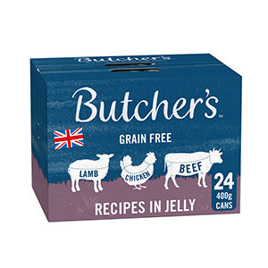 Butcher's Recipes Wet Adult Dog Food in Jelly 24x400g Cans