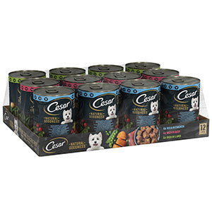 Cesar Natural Goodness Wet Adult Dog Food Mixed Selection In Loaf 12x400g Cans