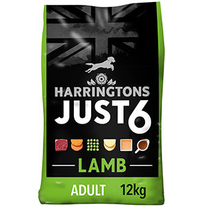 Harringtons Just 6 Complete Dry Adult Dog Food Lamb & Potato