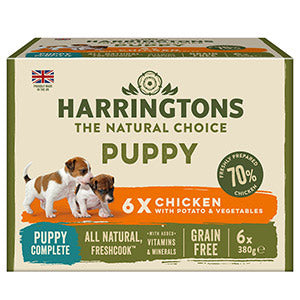 Harringtons GF Complete Natural Wet Puppy Food 6x380g Tray