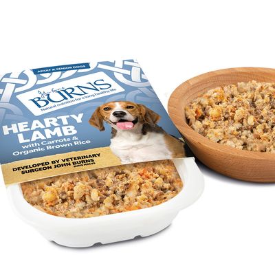 Burns Hearty Lamb Carrots and Organic Brown Rice Wet Dog Food Trays