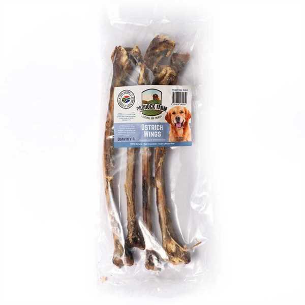 Paddock Farm Ostrich Wings Dog Treats - 4 Pack