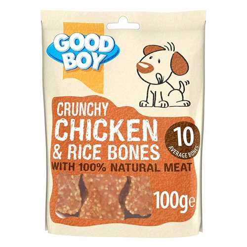 Good Boy Crunchy Chicken and Rice Bones - 100g