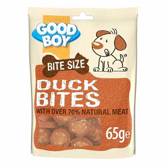 Good Boy Duck Bites Dog Treats - 65g