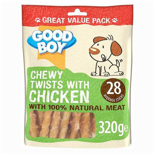 Good Boy Pawsley Chewy Twists with Chicken - 320g