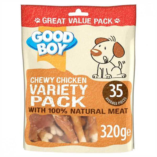 Good Boy Pawsley Chewy Variety Pack Dog Treats - Chicken - 320g