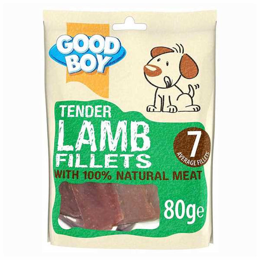 Good Boy Pawsley Tender Fillets Dog Treats - Lamb - 80g
