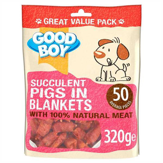 Good Boy Pawsley Festive Pigs in Blankets Dog Treats - 320g