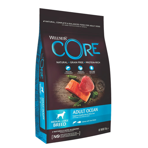 Wellness CORE Ocean Fish Salmon and Tuna Grain Free Adult Dry Dog Food