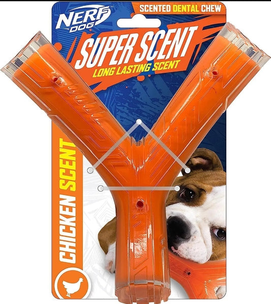 Nerf Scented Wishbone Dog Chew