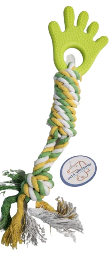Dog Toy Knotted Rope Hand
