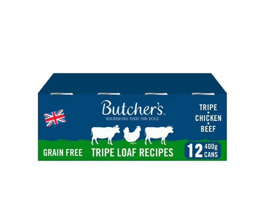 Butcher's Tripe Loaf Adult Dog Food Tins 12x400g