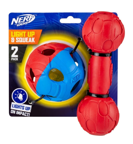 Nerf Light Up Dog Ball & Chew Toy