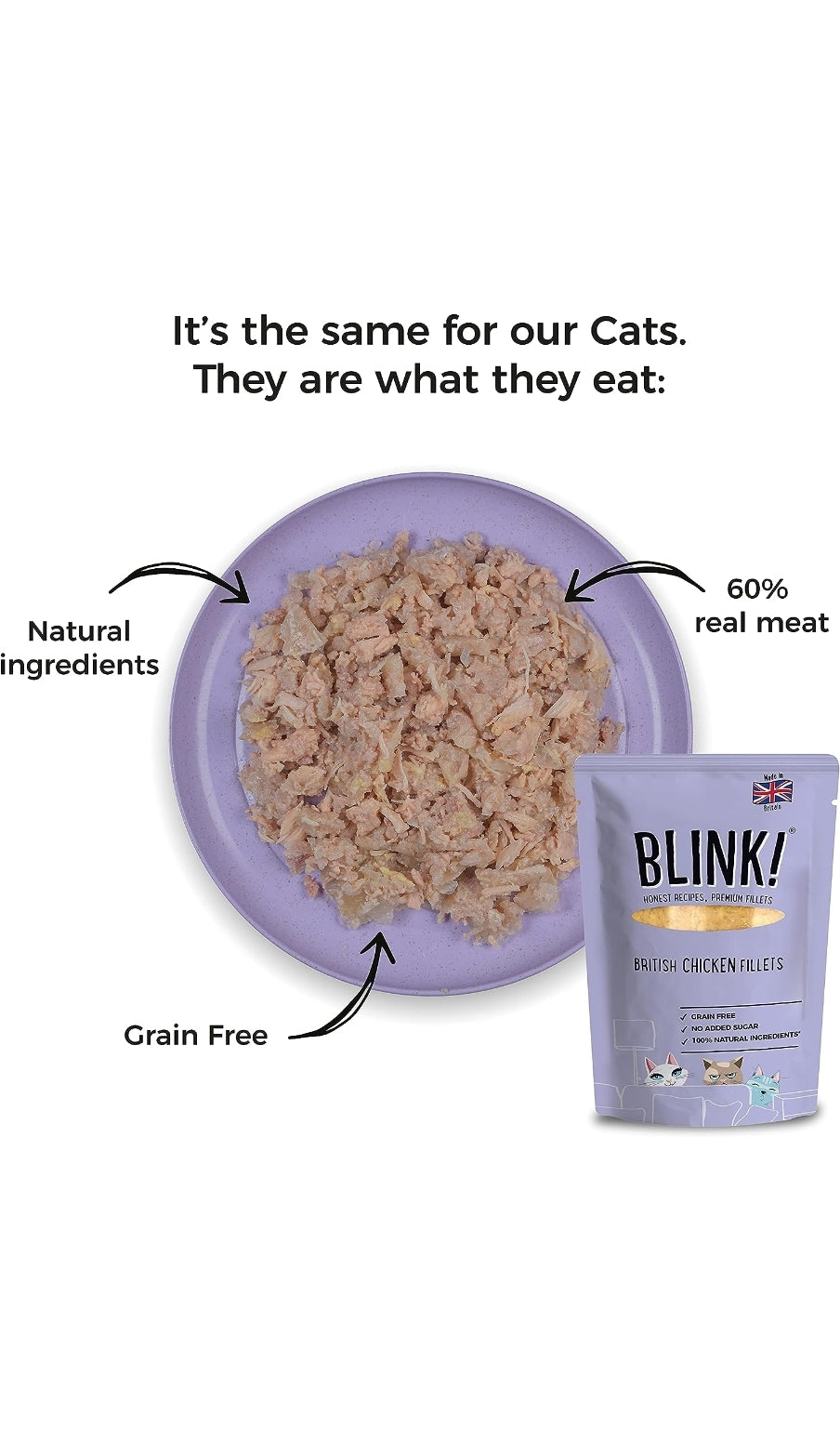 Blink! 28x85g Chicken & Turkey and Chicken Fillets in Jelly Wet Cat Food