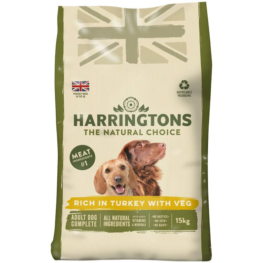 Harringtons Adult Rich In Turkey With Veg Dry Dog Food - 18kg