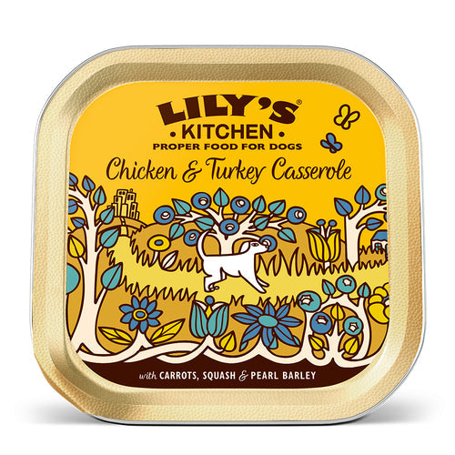 Lily's Kitchen Complete Wet Adult Dog Food Chicken and Turkey Casserole 150g