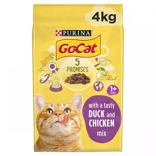 Go-Cat Adult Dry Cat Food Chicken and Duck 4kg