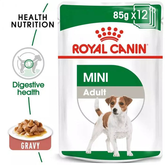 Royal Canin Size Health Mini Breed Wet Adult Dog Food in Gravy 12x85g