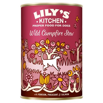Lily's Kitchen Grain Free Complete Wet Adult Dog Food Wild Campfire Stew 400g