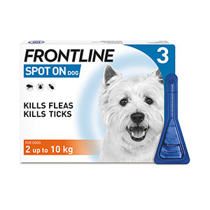 Frontline Spot-On Flea and Tick Treatment for Small Dogs (2-10kg) 3 Pack