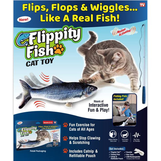 JML Flippity Fish Cat Toy - Pets Universe