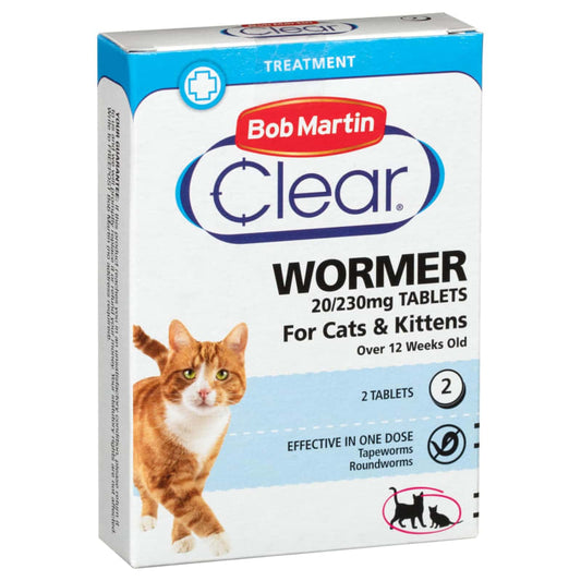Bob Martin Wormer 2pk - Cat & Kitten - Pets Universe