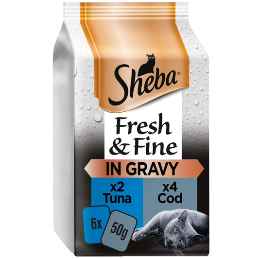 Sheba Fish Selection 6x50g Pet Food - Pets Universe