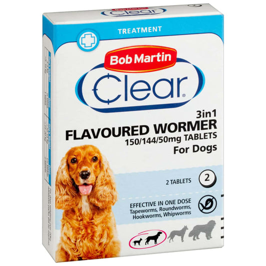 Bob Martin Wormer 2pk - Small & Medium Dog - Pets Universe