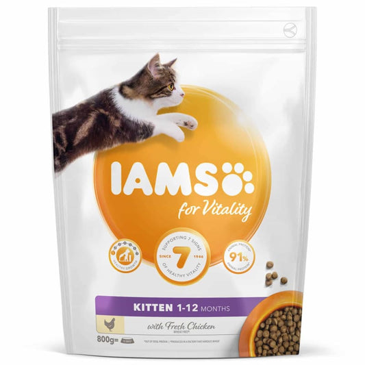 IAMS Kitten Cat Food 800g - Chicken - Pets Universe