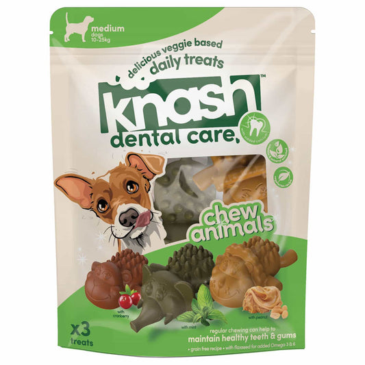 Knash Dental Care Animal Chew Meduim Dog Treats - Pets Universe