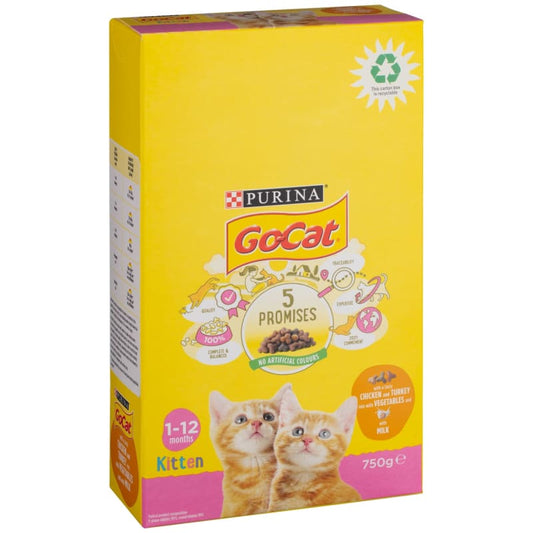 Purina Go-Cat Food - Chicken & Turkey 750g - Pets Universe