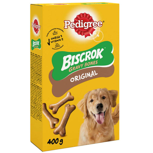 Pedigree Biscrok - Gravy  Biscuits Dog Treats 12 x 400 g