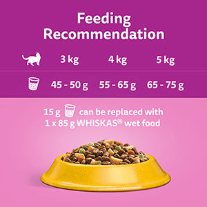 Whiskas 1+ Chicken Dry Adult Cat Food 7kg