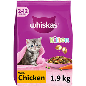 Whiskas Dry Kitten Food Chicken 1.9kg