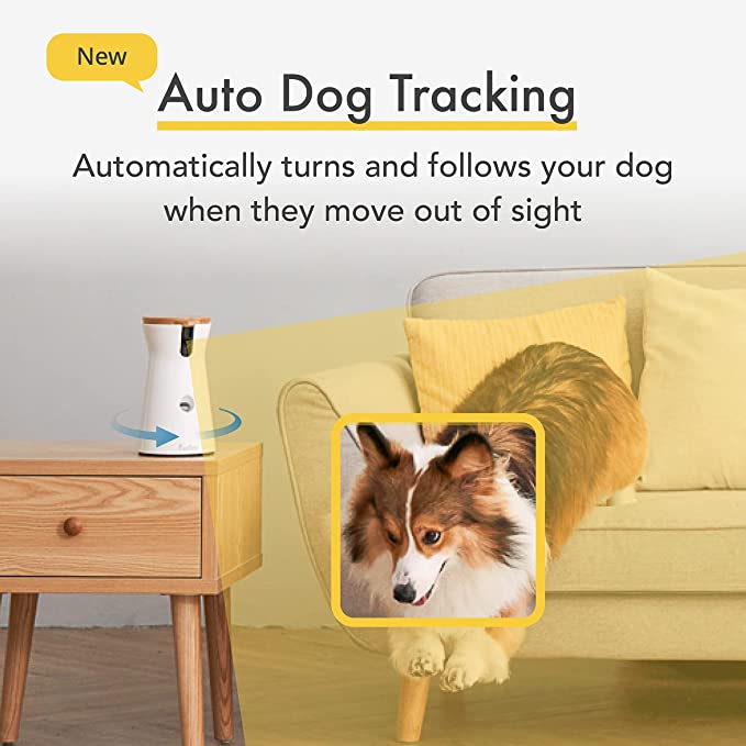 Furbo 360° Dog Camera: [New 2022] Rotating 360° View Wide-Angle Pet Camera with Treat Tossing, Colour Night Vision, 1080p HD Pan, 2-Way Audio, Barking Alerts, WiFi, Designed for Dogs - Pets Universe