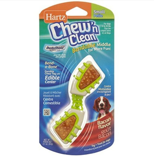Hartz Chew 'n' Clean Dog Toy - Bend-a-Bone
