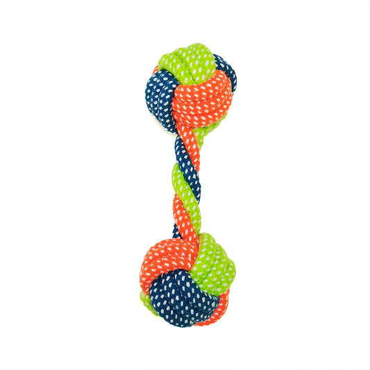 Pets Universe Small Rope double Balls Dog Toy - Pets Universe