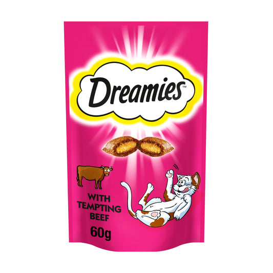 Dreamies Cat Treats Biscuits with Beef 60g - Pets Universe