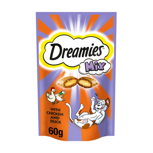 Dreamies Pride Mix Cat Treat Biscuits with Chicken & Duck 60g - Pets Universe