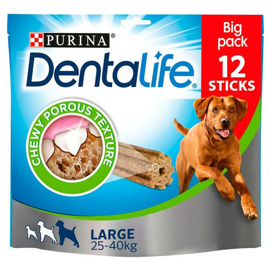 Dentalife Large Dog Treat Dental Chew Stick x12 - Pets Universe