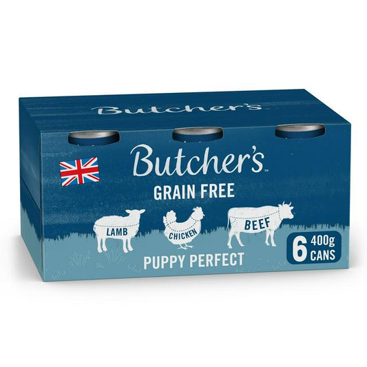 Butcher's Puppy Perfect Dog Food Tins 6x400g - Pets Universe